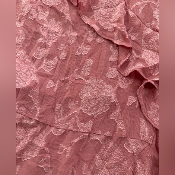 NWT Zara Jacquard Ruffled Dress - Picture 4 of 6